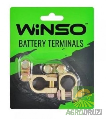 Клеми акумуляторні (цинк, мідне покриття) Winso 90г