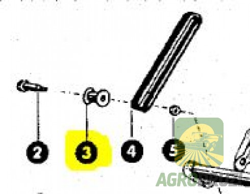 Втулка тефлонова натяжна в шнеку AGV 8,1x12x20 CLAAS 610471