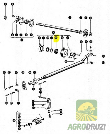 Підшипник приводу косогону 3210 PFI 235942