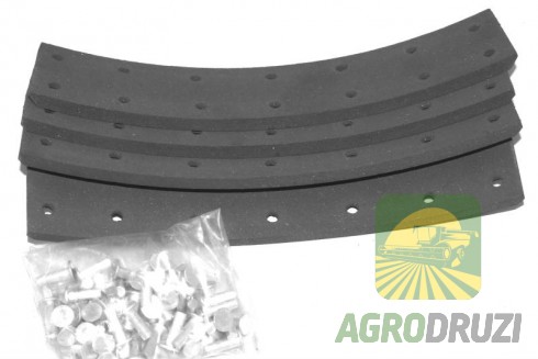 Комплект накладок гальмівних із заклепками (4шт) 1700867M1