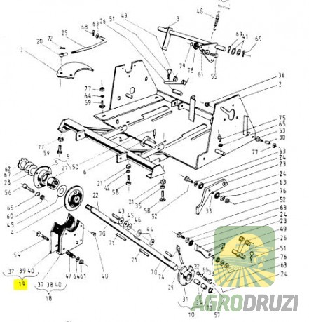 Корпус внутрішній з гальмівною накладкою 2012-070-550 Sipma Original