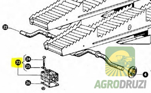 Підшипник дерев’яний соломотряса CLAAS 703827