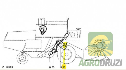 Ремінь приводу оборотів барабана з охолодженням Tagex (не роз’єднується) Z31867