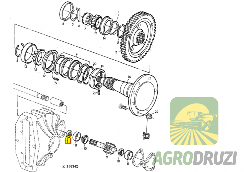 Ущільнення бортової John Deere AN32717