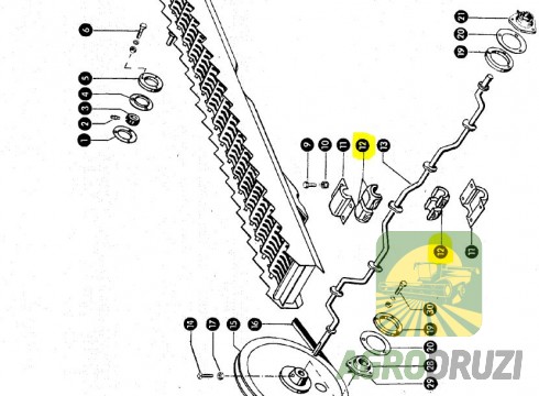 Підшипник дерев’яний Claas Original (ПОЛОВИНКА) CLAAS: COMPACT 20, 25, 30 d=20мм 785461