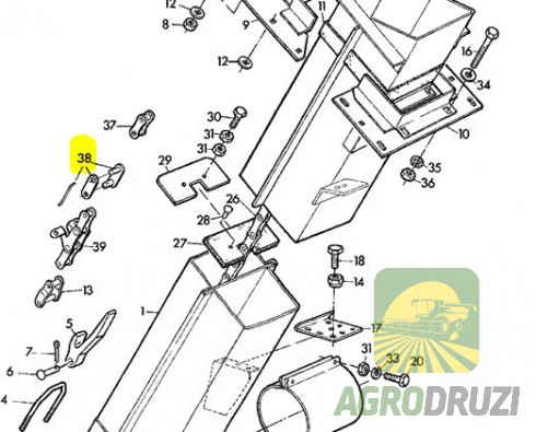 Зєднувач ланцюга S51 Elite (крок 38.1) John Deere AL15481