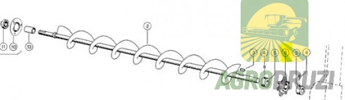 Зірочка елеватора Z7 d=30mm CLAAS 674143