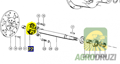Гумова муфта трансмісії (аналог) Claas 679892