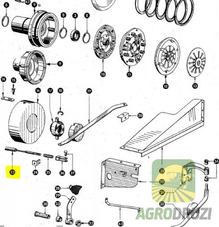 Трос зчеплення 2630mm CLAAS 753161