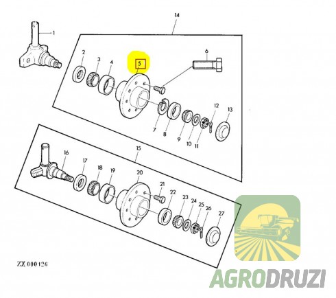 Ступиця колеса Tarmo John Deere Z10852
