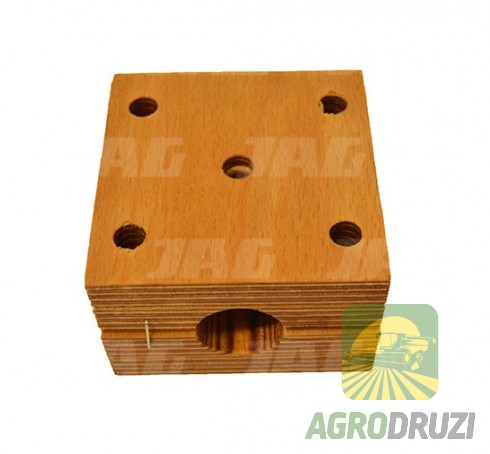 Підшипник соломотряса деревяний (UA) d=25mm 80x80mm Deutz Fahr 06233230