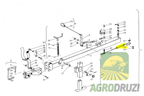 Захист кожух троса підйому підборщика Sipma 5224-120-800