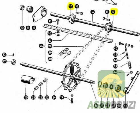Зірочка похилої камери БЕЗ ШПОНКИ Z8 d=30 mm CLAAS 610688