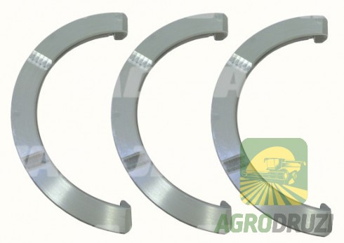 Комплект дистанційних кілець (3шт.) Bepco (півмісяці) колінвалу John Deere AR73275