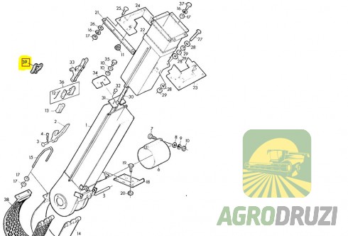 Перехідна ланка ланцюга S51 John Deere AL15482