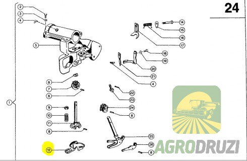 Плитка в’язального апарату  CLAAS 000037