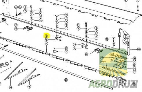 Прижим коси Claas 676236