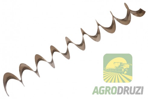 Спіраль шнека D=275mm, d=82mm, крок=220mm ліва (ціна за 1м)