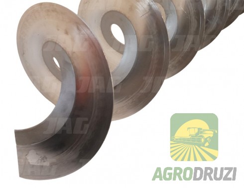 Спіраль шнека D=275mm, d=82mm, крок=220mm ліва (ціна за 1м)