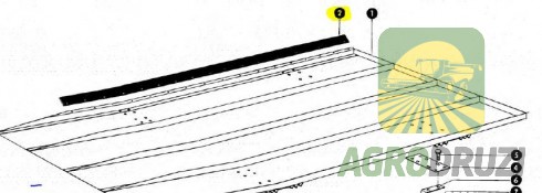 Стрічка ущільнююча грохота  CLAAS 600080