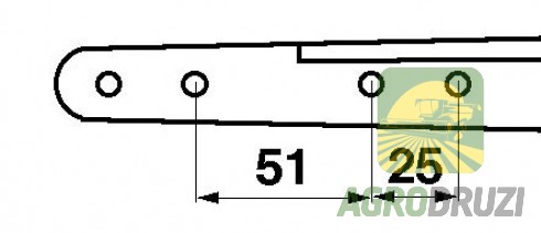 Головка коси (конус 16-18мм), (різьба M12, ключ на 19) JOHN DEERE AH60492