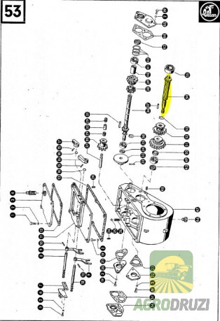 Вал коробки передач проміжний Z12/17 L264 мм Claas Compact 25 785109