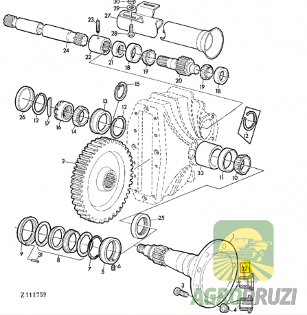 Гайка колеса John Deere 14M7238