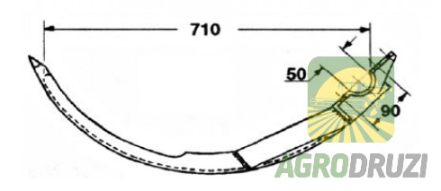 Голка прес-підбирача Rivierre Casalis AGV 59.071.00