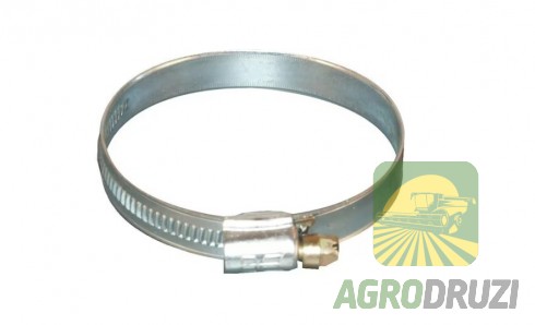 Хомут червячний стальний з різьбою 08-12мм
