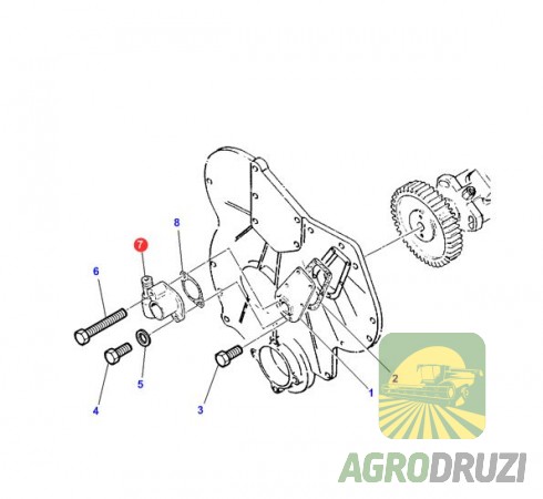 Датчик редуктор оборотів двигуна тракторів Massey Ferguson 1853144M1