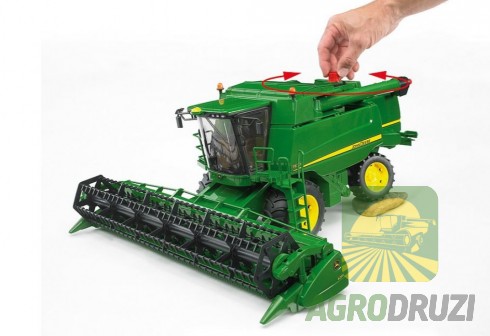 Іграшка Зерновий комбайн John Deere T670i Bruder 02132