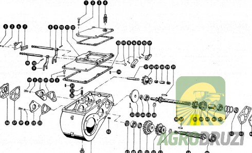 Шестерня коробки передач z21 на шпонку CLAAS 788806 JAG