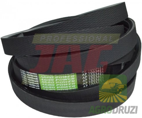 Ремінь двохручейний 2HB6370La  Optibelt AP1003621 JOHN DEERE Z35357