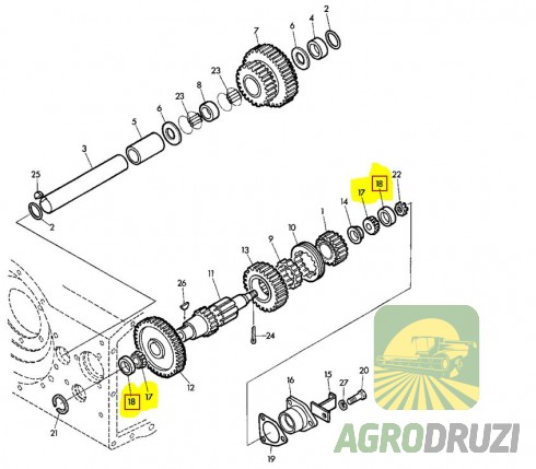 Підшипник роликовий 19.05x45.237x15.5mm FBJ (Japan)