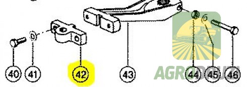 Флянець головки ножа жатки fi=25mm CLAAS 670395