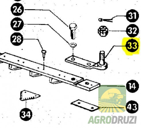 Головка коси (новий тип) Tarmo Claas 670120