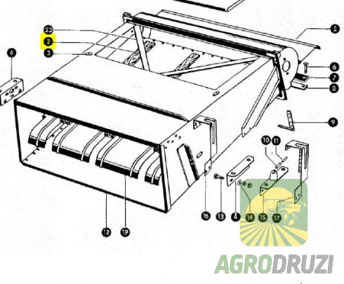 Планка дерев’яна направляюча ланцюга транспортера 10x50x720mm CLAAS 778623