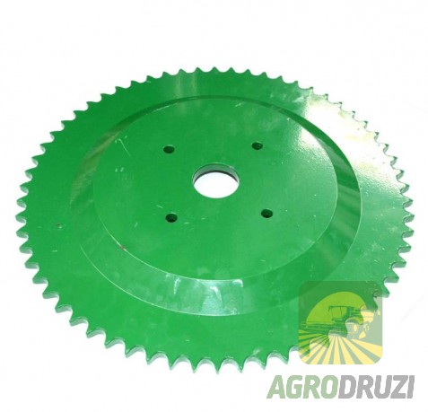 Зірочка Z62 на 4 отвори вала соломотрясів Tarmo John Deere Z12267