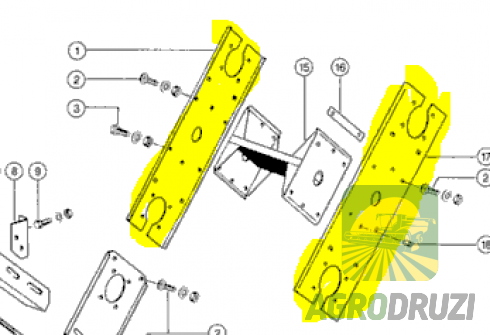 Планка варіатора молотильного варіатора Claas 629503