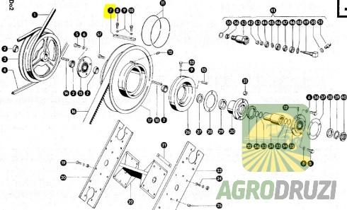 Клин  металевий шпонка CLAAS 629509