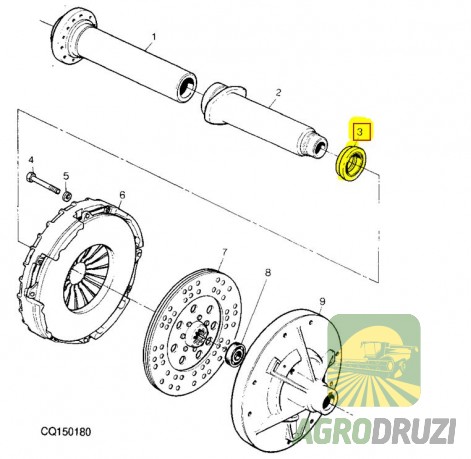Вижимний підшипник Kramp JOHN DEERE AR41942