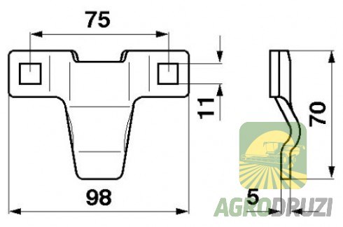 Прижим коси (JAG) John Deere Z32690