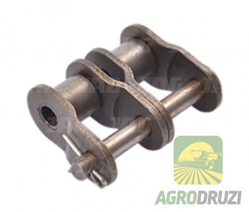 Перехідник (перехідна ланка) двохрядного ланцюга (крок 12.7мм) 08a-2