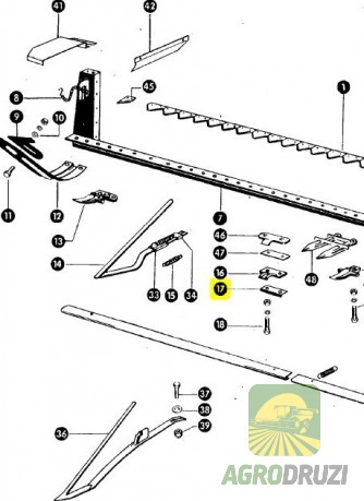 Направляюча пластина коси CLAAS 522181