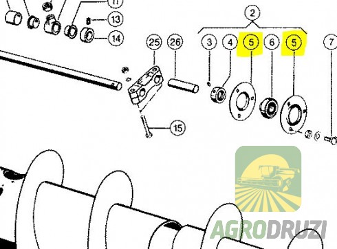 Корпус підшипника 205 комплектний SNR PF205? 636343