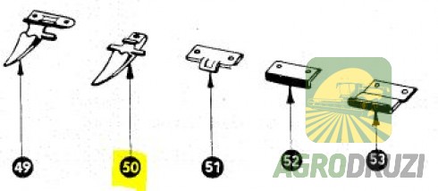 Зуб одинарний CLAAS 522182