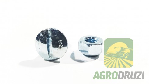 Болт сегмента+гайка (під викрутку) (УПАКОВКА 50 шт) M6x16 Шумахер H168565