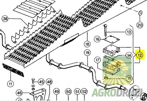 Підшипник деревяний соломотряса d=35mm (UA) DOMINATOR, MEDION, MEGA