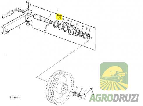 Сальник варіатора Corteco John Deere A16529