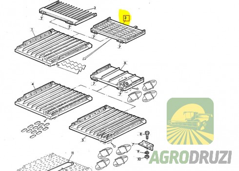 Решето кінцеве John Deere AZ12620